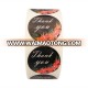 customize black thank you sticker seal labels with logo